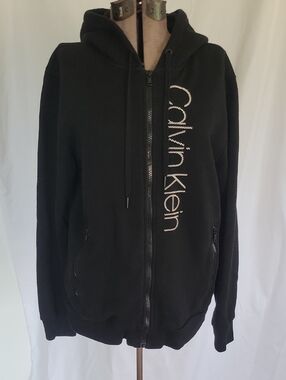 Calvin Klein Hoodie, Medium, Black/White